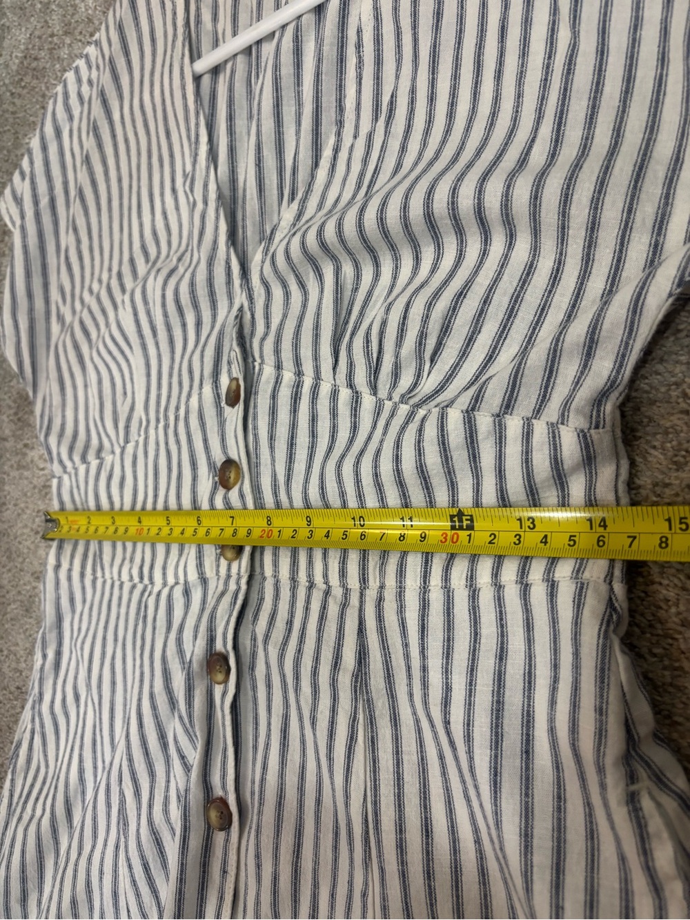 Marine Layer Camila Mini Dress Striped Small Hemp Blend Beachy Summer Preppy - Picture 9 of 16